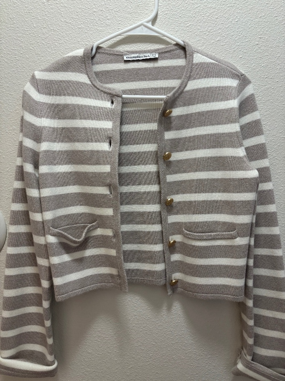 Abercrombie striped cardigan